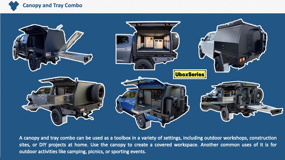 Camping Ute Back Canopy with Roof Top Tent / Tool Storage Box Hot Sell Cheap Wholesale Price Australia