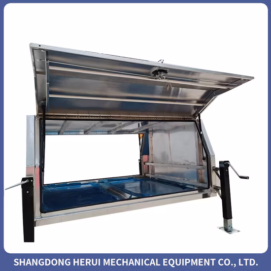 Cassetta degli attrezzi con cassetto da carico a doppia tettoia in alluminio per tettoia/camion Ute