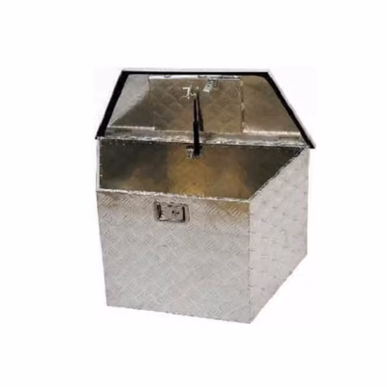 Cassetta portaoggetti premium in alluminio con letto incrociato di Weatherguard